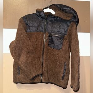 ‼️SALE‼️ Old Navy kids hooded Sherpa quilted hybrid jacket